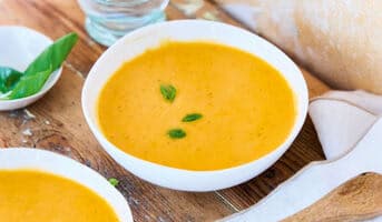 Velouté glacé melon, tomate