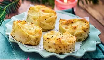 4 Mini gratins dauphinois, truffe blanche d'été 1%