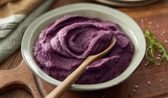 Purée carotte violette,carotte jaune, lait de coco