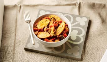 Wedges et légumes grillés