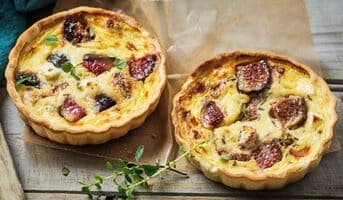 2 Tartes figue, chèvre, romarin