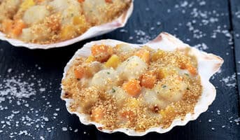 2 Coquilles aux noix de St-Jacques sce Sauternes