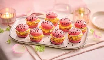 9 Mini-burgers roses