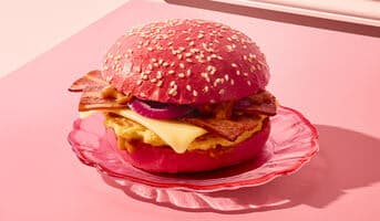 Pink burger bacon végétal La Vie TM à base de soja