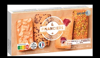 Assortiment de 4 financiers