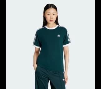 3 Stripe Tee Aurivy/White Org