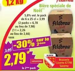 Feldbrau Bière spéciale de Noël