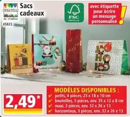 CREATETLLI Sacs cadeaux