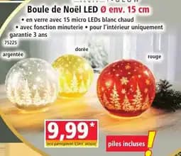INVITATION GLOW Boule de Noël LED