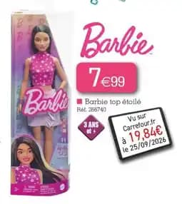 Barbie Barbie top étoilé
