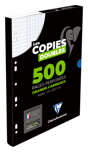 Feuilles Simples ou Copies Doubles Clairefontaine