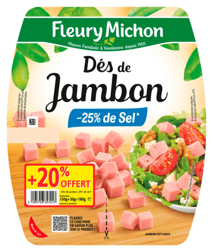 Des de Jambon -25% de Sel Fleury Michon