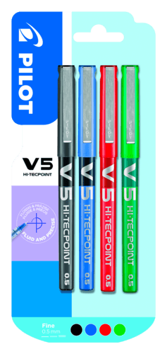 4 Stylos Roller V5 Pilot