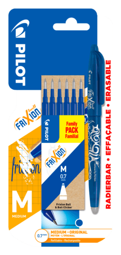 Stylo Roller Frixion Pilot + 6 Recharges