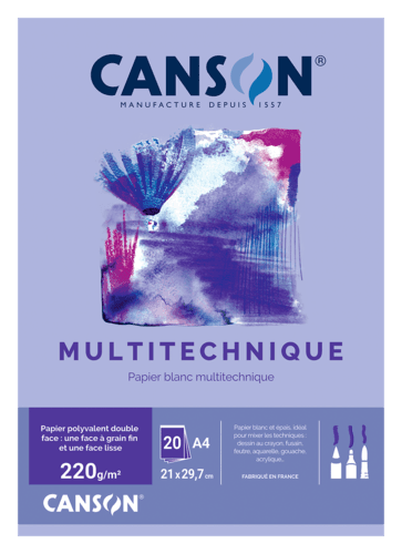 Bloc 20 Feuilles A4 Canson