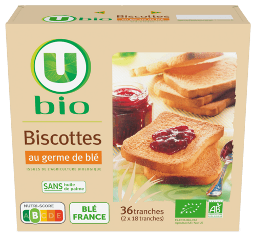Biscottes au Germe de Ble U Bio