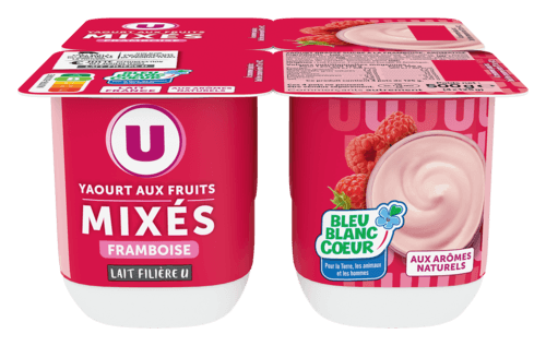 Yaourts Mixes A la Framboise U