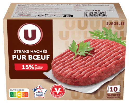 Steaks Haches Pur Boeuf Surgeles U