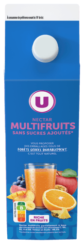Nectar Multifruits Sans Sucres Ajoutes U
