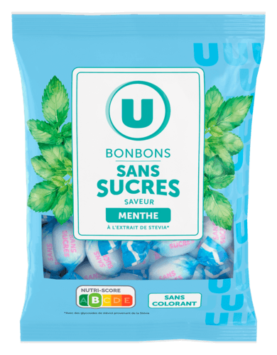 Bonbons Sans Sucres Saveur Menthe U