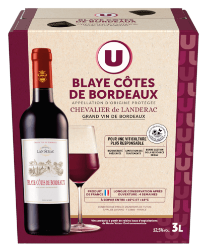 Blaye Côtes de Bordeaux Aop Rouge Chevalier de Landerac U