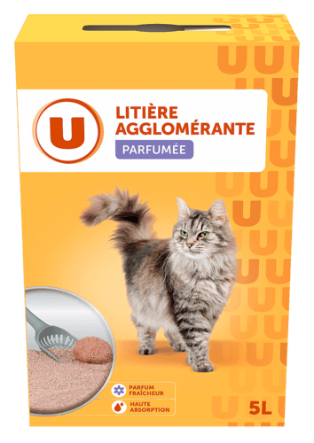 Litiere Minerale Agglomerante Parfumee pour Chats U
