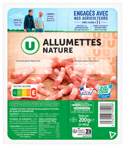 Allumettes Nature U