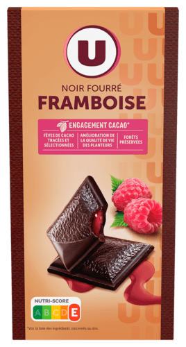 Chocolat Noir Fourre Framboise U