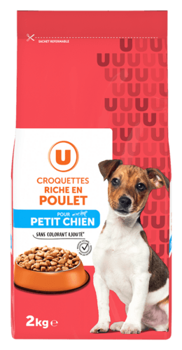 Croquettes Riches en Poulet pour Petit Chien U