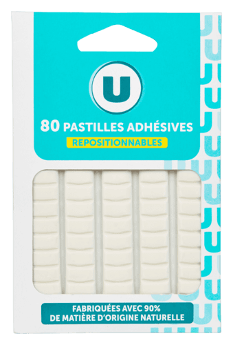 80 Pastilles Adhésives U