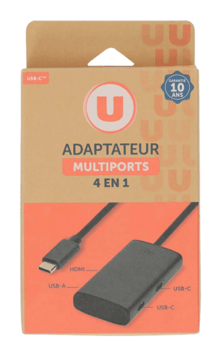 Adaptateur U Multiports 4 en 1