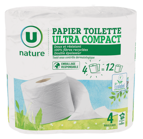 Papier Toilette Ultra Compact U Nature