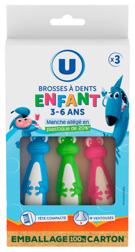 Brosse A Dents pour Enfant 3 A 6 Ans U