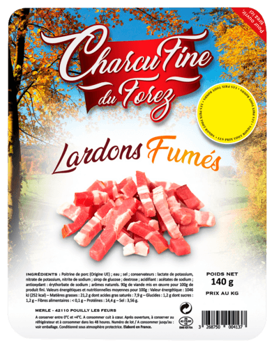 Lardons Charcufine du Forez