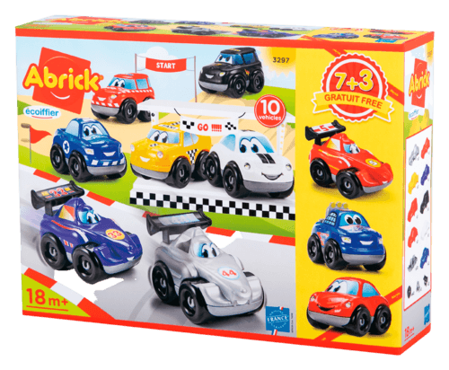 Coffret de 10 Vehicules Fast Car Abrick