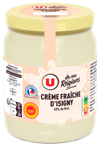 Creme Fraiche D'isigny Aop 40% de Mg U de Nos Regions