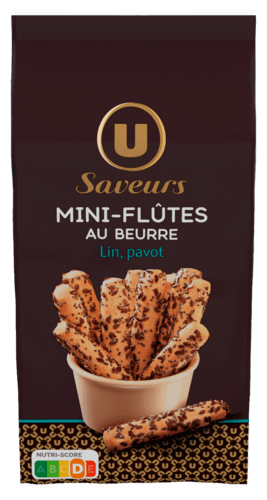 Mini-Flutes au Beurre Lin Pavot U Saveurs
