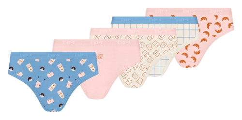 Trousse de 5 Slips Fille ou Trousse de 5 Boxers Garcon
