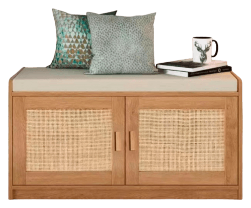 Banc Rangement 2 Portes Cannage
