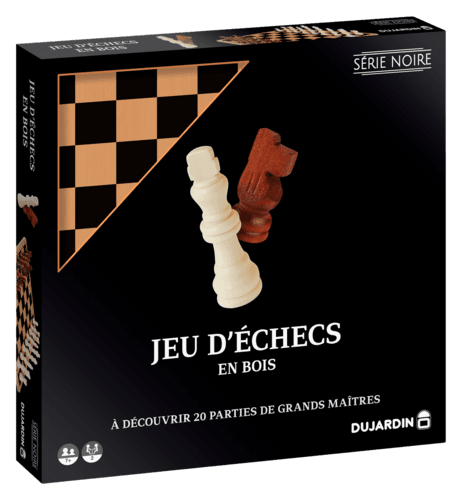 Jeu D'échecs ou Jeu de Dames Série Noire