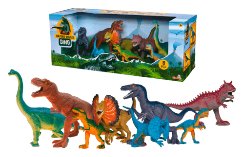Pack de 8 Dinosaures