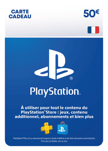 Carte Cadeau Playstation