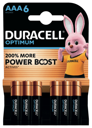 Lot de 6 Piles Duracell Optimum