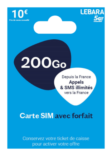 Carte Sim Lebara Mobile