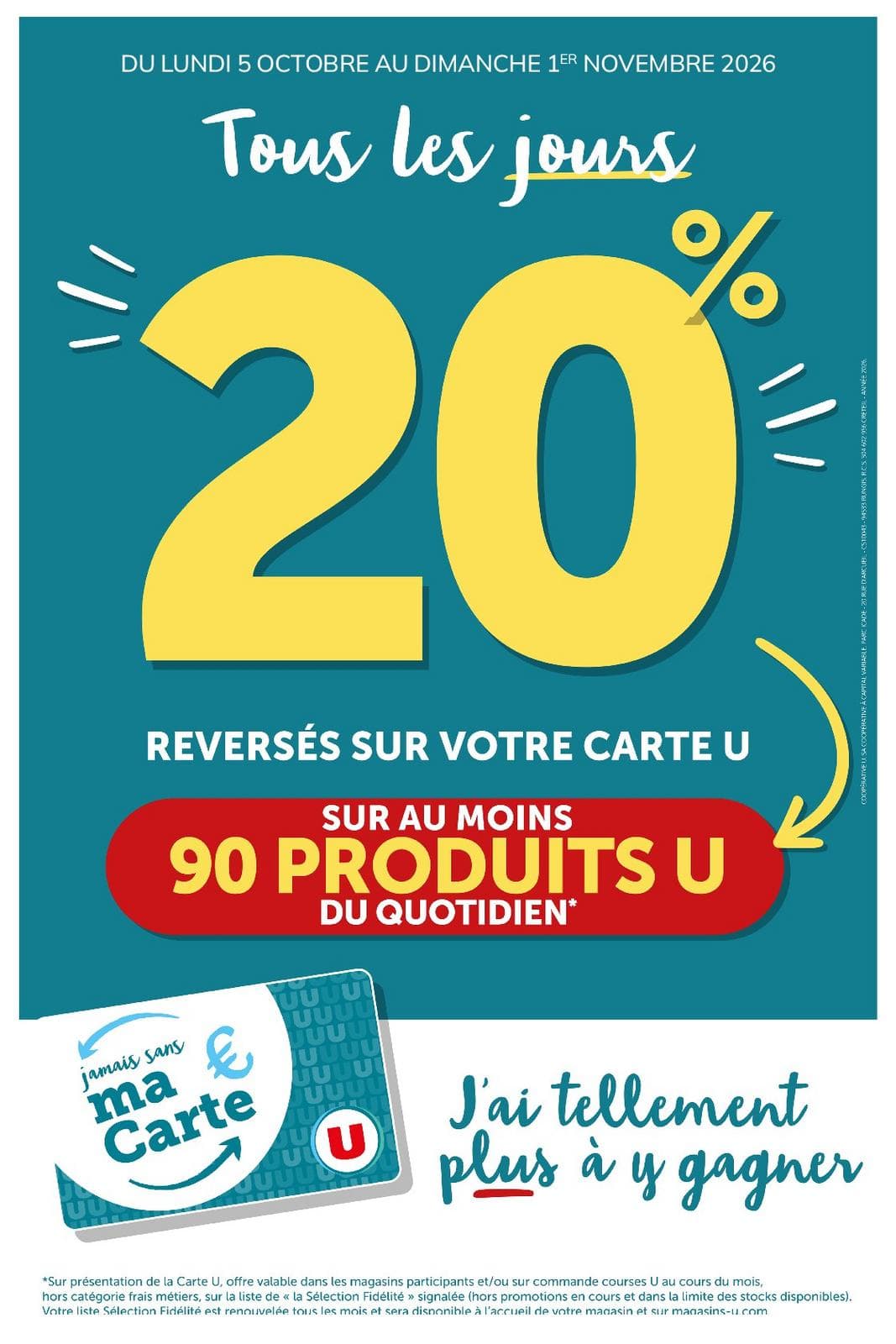 Ma sélection Carte U Octobre