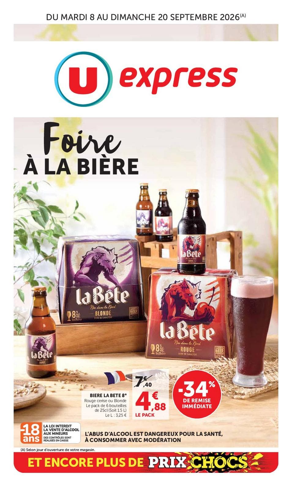 FOIRE A LA BIERE + PRIX CHOCS
