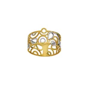 Bague Or 375 Millièmes Bicolore