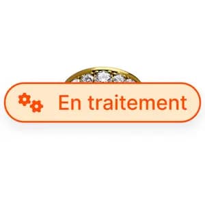 Demi-Alliance Or 375 Millièmes Recyclé et Diamants de Synthèse 0,57 Carat*