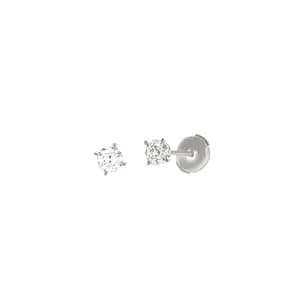 Boucles D'oreilles Platine et Diamants 0,60 Caratù*