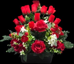 Jardinière Fleurie Roses & Renoncules